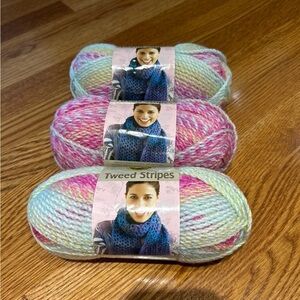 NWT Lion Brand Tweed stripes